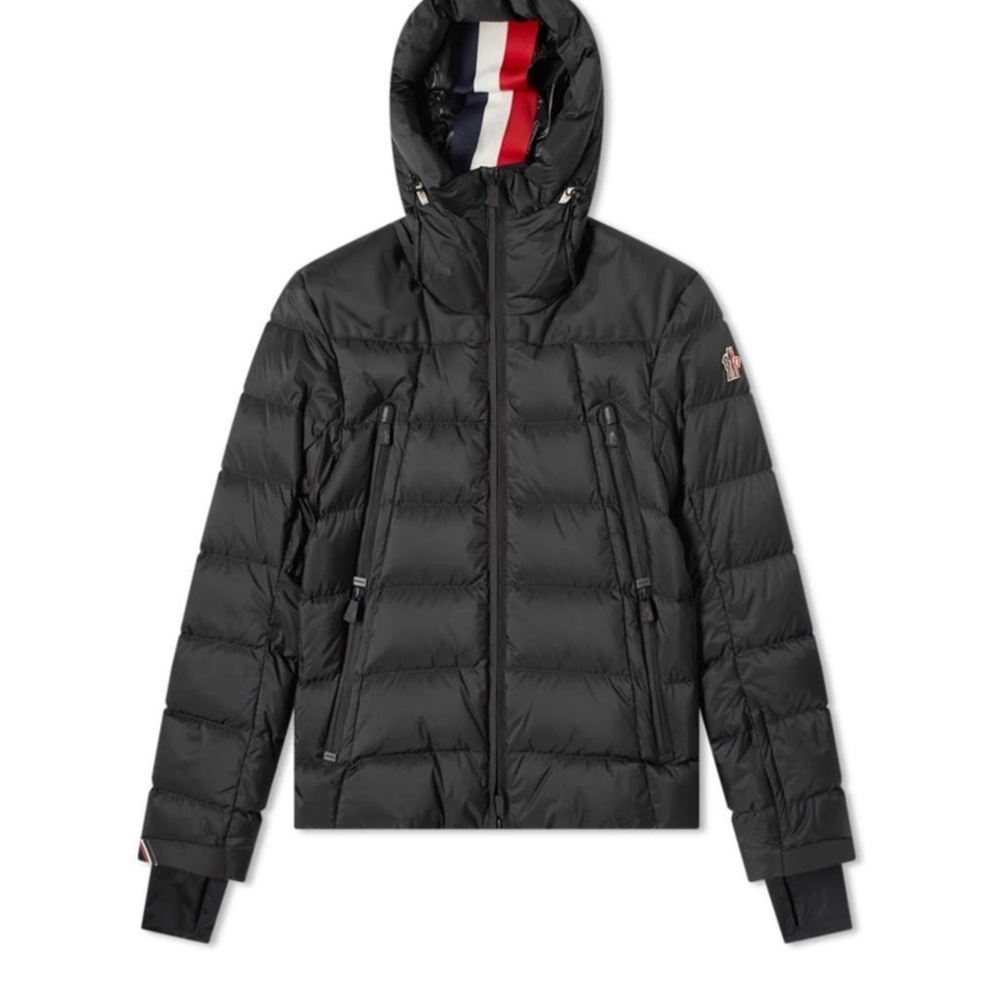 Moncler Black Hooded Puffer Jacket, Grenoble Camurac Quilted Shell Down Jacket - Picture 3 of 16